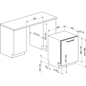 Встраиваемая посудомоечная машина SMEG ST65336L