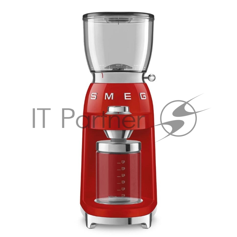 Кофемолка SMEG CGF01RDEU с коническими жерновами, красный