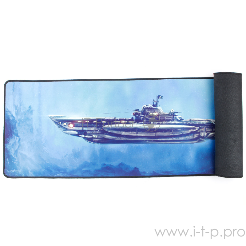 Коврик для мыши Гарнизон GMP-305, рисунок- подлодка, размеры 864*279*3мм, ткань+резина, оверлок