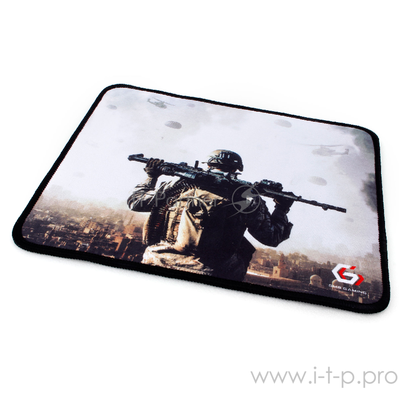 Коврик для мыши Gembird MP-GAME31, рисунок- солдат, размеры 250*200*3мм, ткань+резина, оверлок