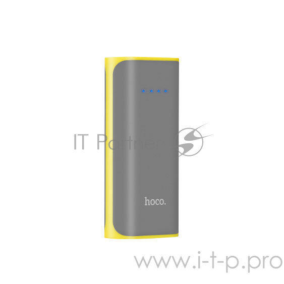 Портативный аккумулятор Hoco B21-5200, 5200мА/ч,USB, 1A, серый