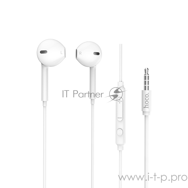 Проводные наушники-вставки с микрофоном Hoco M55 White