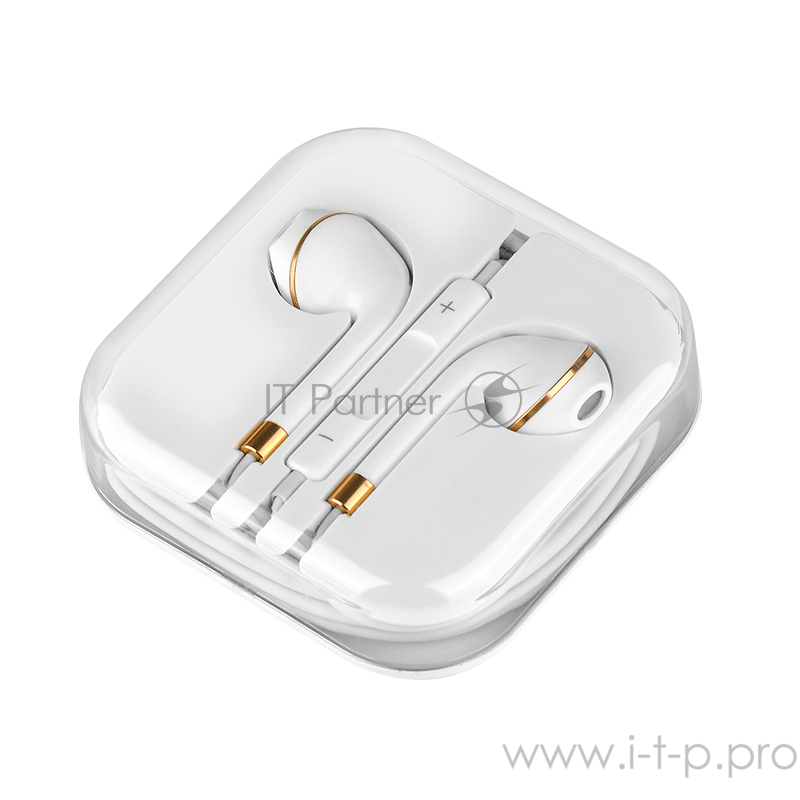 Проводные наушники-вставки с микрофоном Hoco M1 White для Apple