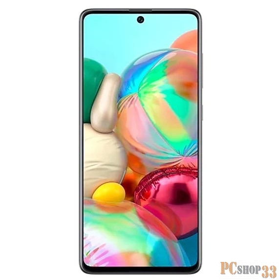 Смартфон Samsung SM-A715F Galaxy A71 128Gb 6Gb черный моноблок 3G 4G 2Sim 6.7 1080x2400 Android 10 64Mpix 802.11 a/b/g/n/ac NFC GPS GSM900/1800 GSM1900 TouchSc MP3 microSD max512Gb