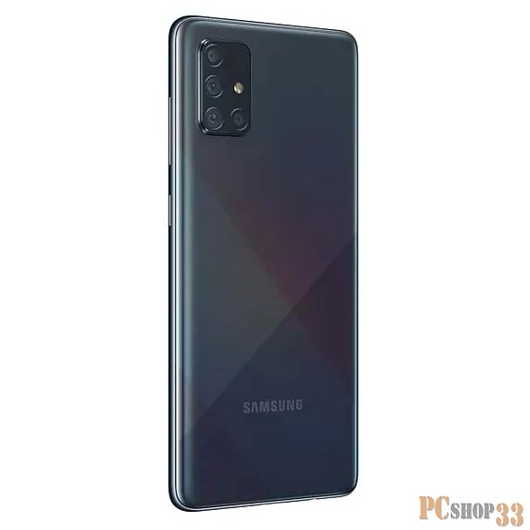 Смартфон Samsung SM-A715F Galaxy A71 128Gb 6Gb черный моноблок 3G 4G 2Sim 6.7 1080x2400 Android 10 64Mpix 802.11 a/b/g/n/ac NFC GPS GSM900/1800 GSM1900 TouchSc MP3 microSD max512Gb