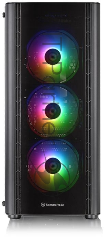 Корпус без блока питания Thermaltake Case V250 TG ARGB/Black/Win/SPCC/Tempered Glass*1/120mm Addressable RGB Fans*3 + 120mm Standard Fan*1/MB Sync