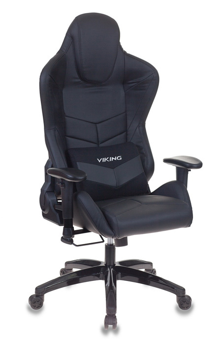 Кресло игровое Бюрократ VIKING-11/BLACK черный искусст.кожа/ткань