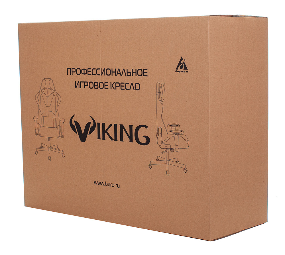 Кресло игровое Бюрократ VIKING-11/BL-BLUE черный/синий искусст.кожа/ткань