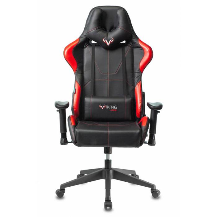 Кресло игровое Бюрократ VIKING 5 AERO RED черный/красный искусственная кожа