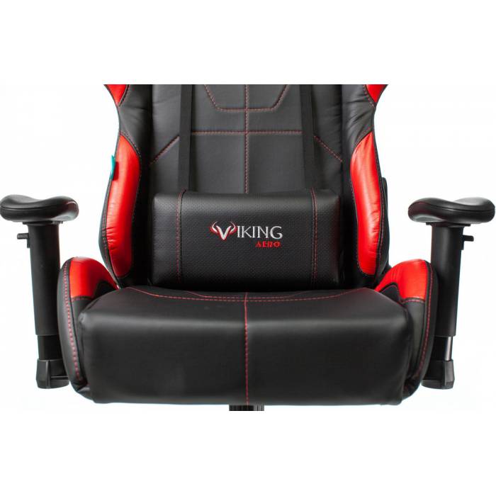 Кресло игровое Бюрократ VIKING 5 AERO RED черный/красный искусственная кожа