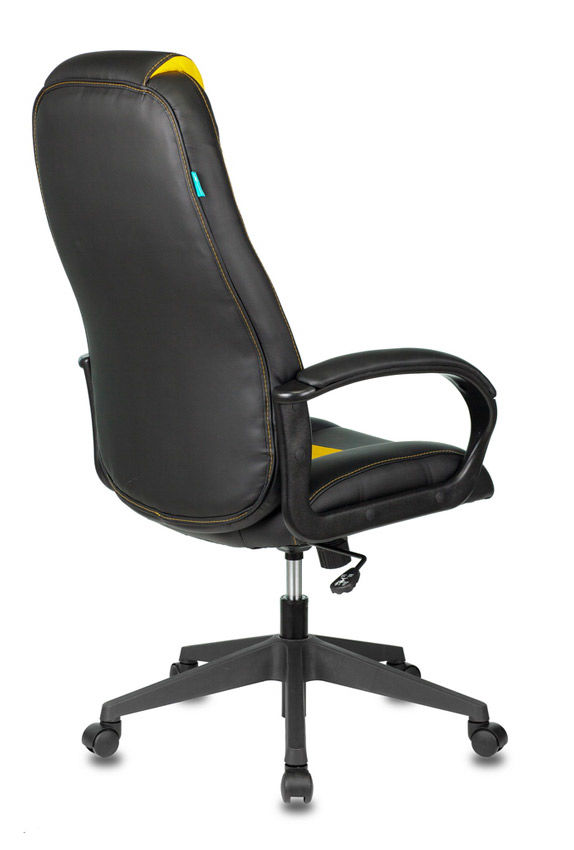 Кресло игровое Бюрократ VIKING-8N/BL-YELL черный/желтый искусственная кожа