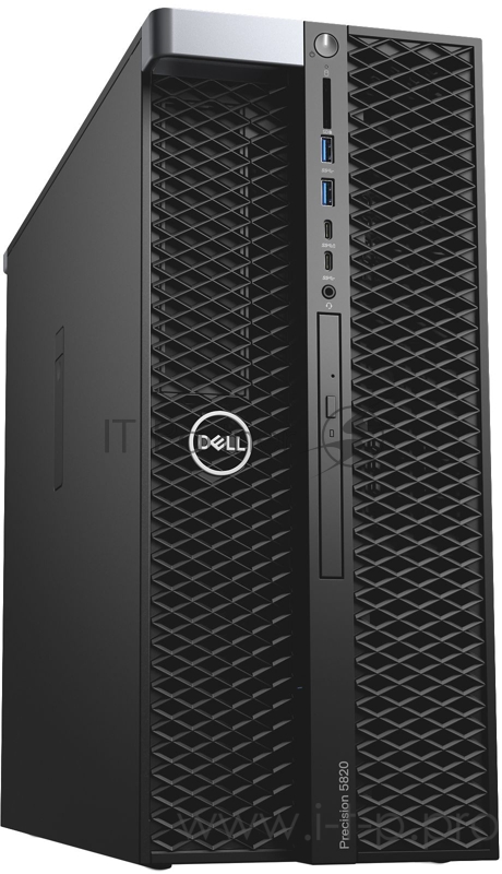 Dell Precision T5820, W-2235 (6 cores up to 4.6 GHz Turbo), 32GB (4*8GB) 2666MHz DDR4 RDIMM ECC, 512GB M.2 PCIe NVMe class 40 SSD, 2TB SATA 7.2K 2.5 HD, Graphics not included, Integrated Intel RSTe controller, 16X Half Height DVD +/- RW, keyboard, op