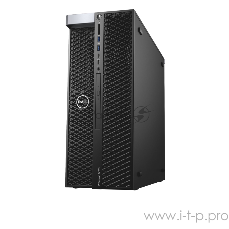 Dell Precision T5820, W-2235 (6 cores up to 4.6 GHz Turbo), 32GB (4*8GB) 2666MHz DDR4 RDIMM ECC, 512GB M.2 PCIe NVMe class 40 SSD, 2TB SATA 7.2K 2.5 HD, Graphics not included, Integrated Intel RSTe controller, 16X Half Height DVD +/- RW, keyboard, op