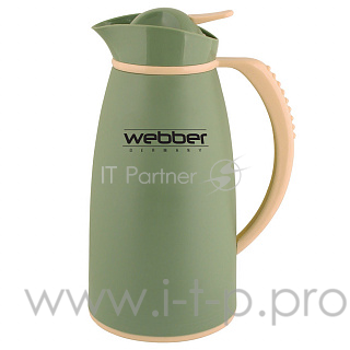Термос-кувшин WEBBER 31004/13S, 1,0 л ,серо-зеленый (12)