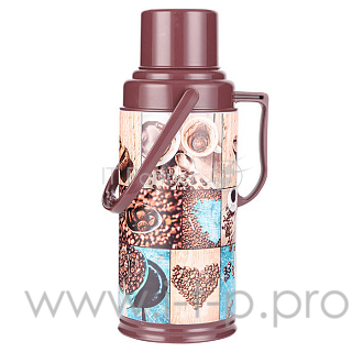 Термос со стеклянной колбой ЗАБАВА РК-3205 КОФЕ 3,2л