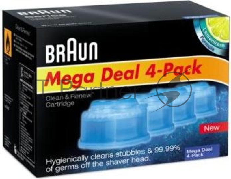 Картридж для бритвы Braun CCR4 с чистящей жидкостью