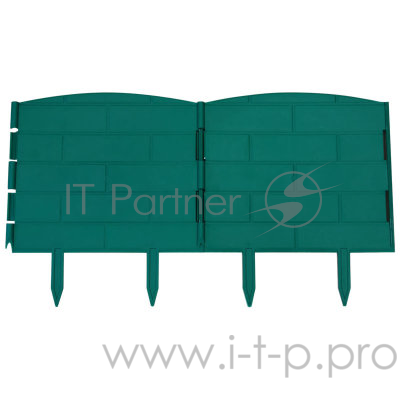 Забор-бордюр декорат. универс. для клумб и грядок 5 секций l=1,2м, h=22см, КД-20/1(цвет в ассорт.)