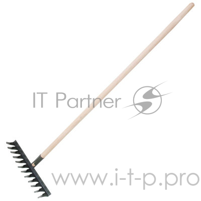 Грабли 12-зубьев, с развернутым зубом, с черенком