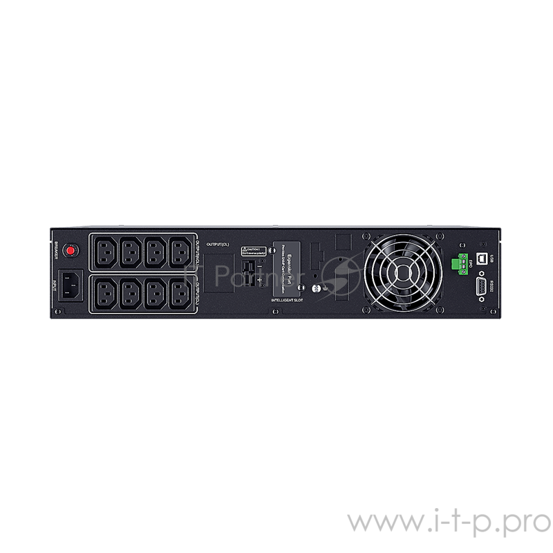 Источник бесперебойного питания UPS CyberPower PLT1500ELCDRT2U Line-Interactive 1500VA/1350W USB/RS-232/EPO/SNMPslot (8 IEC С13)