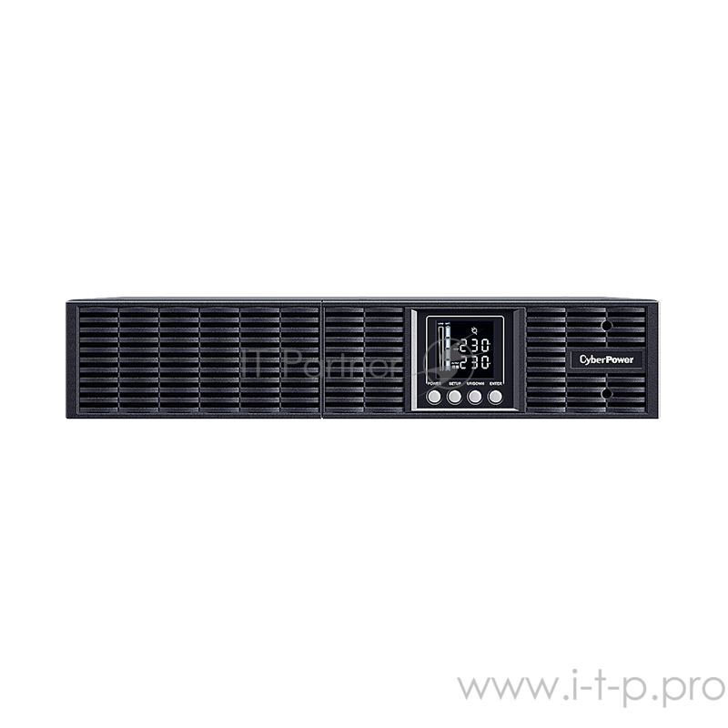 Источник бесперебойного питания UPS CyberPower PLT1500ELCDRT2U Line-Interactive 1500VA/1350W USB/RS-232/EPO/SNMPslot (8 IEC С13)