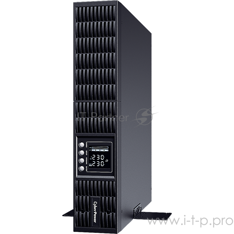 Источник бесперебойного питания UPS CyberPower PLT1500ELCDRT2U Line-Interactive 1500VA/1350W USB/RS-232/EPO/SNMPslot (8 IEC С13)