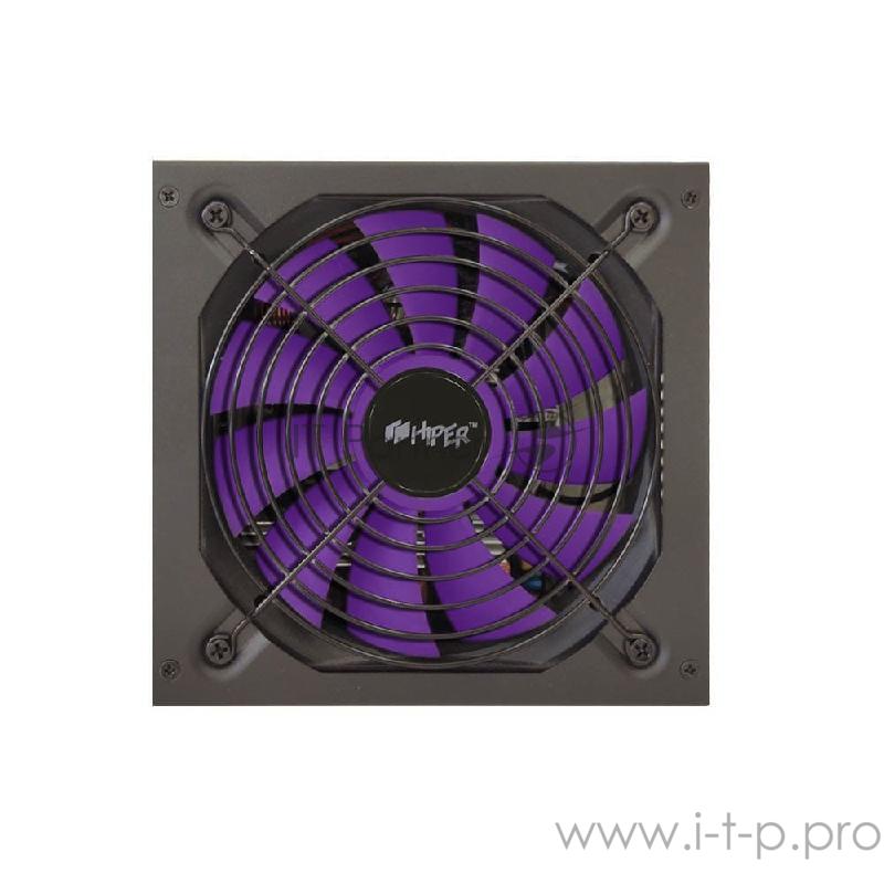 блок питания для ПК 800 Ватт PSU HIPER HPB-800FM (ATX 2.31, 800W, ActivePFC, 140mm fan, Full-modular, Black) BOX