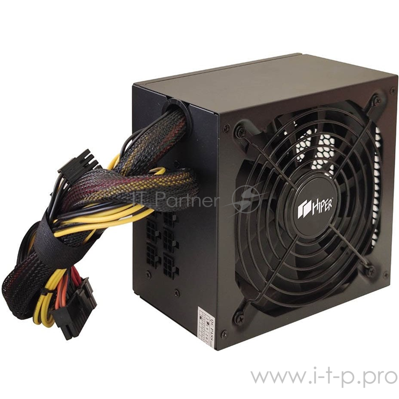 Блок питания для ПК 800 Ватт PSU HIPER HPB-800SM (ATX 2.31, 800W, ActivePFC, 140mm fan, Semi-modular, Black) BOX