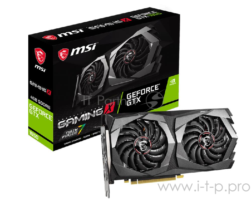 Видеокарта MSI PCI-E GTX 1650 D6 GAMING X nVidia GeForce GTX 1650 4096Mb 128bit GDDR6 1485/8000/HDMIx1/DPx2/HDCP Ret