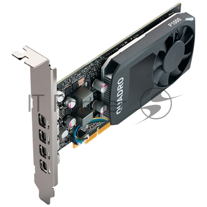 Видеокарта PNY VGA Quadro P1000 V2 4GB GDDR5/128 bit,4xMini DisplayPort