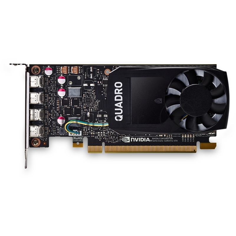 Видеокарта PNY VGA Quadro P1000 V2 4GB GDDR5/128 bit,4xMini DisplayPort