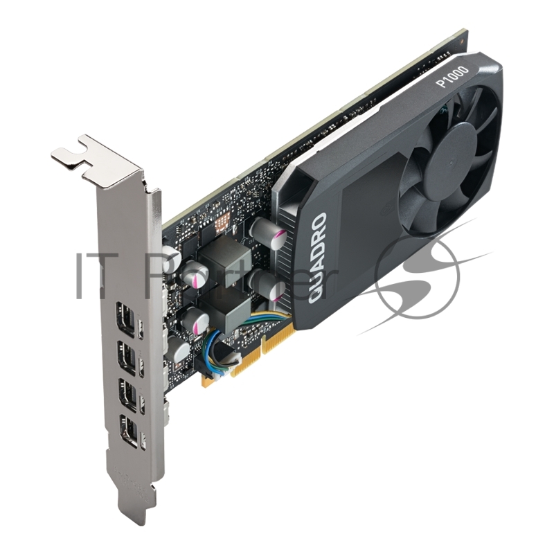 Видеокарта VGA PNY Nvidia Quadro P1000 (GP107GL), 4GB GDDR5/128 bit, PCI Express 3.0 16x (PCI Express 2.x/1.х)