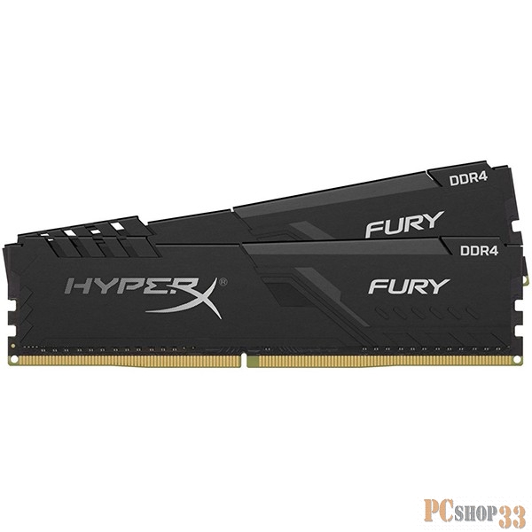 Оперативная память Kingston DRAM 32GB 3600MHz DDR4 CL17 DIMM (Kit of 2) HyperX FURY Black EAN: 740617302578