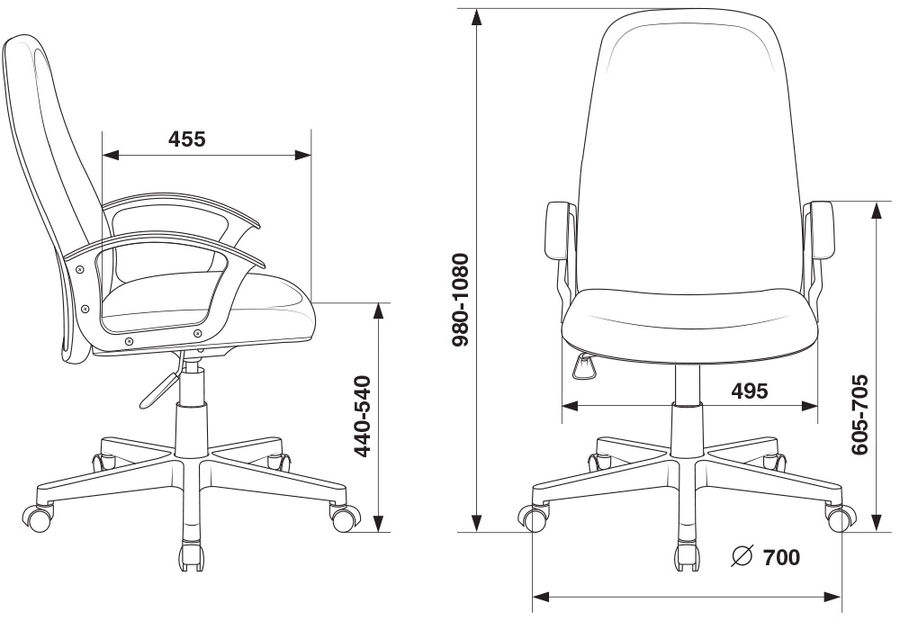 Кресло руководителя Бюрократ CH-808LT/#B черный 3C11 НА ПИАСТРЕ