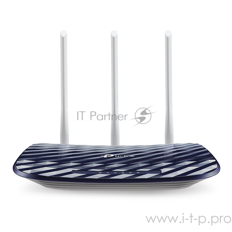 Маршрутизатор AC750 Wireless Dual Band Router, 433 at 5 GHz +300 Mbps at 2.4 GHz, 802.11ac/a/b/g/n, 1 port WAN 10/100 Mbps + 4 ports LAN 10/100 Mbps, 3 fixed antennas