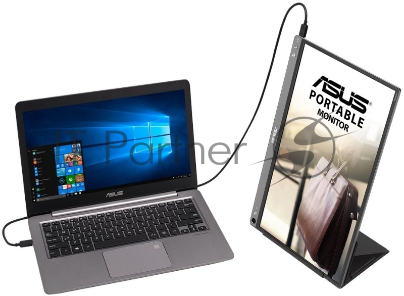 МОНИТОР 15.6 ASUS MB16ACE DarkGrey(IPS, LED, Wide, 1920x1080, 5ms, 178°/178°, 250 cd/m, 800:1, +USB, )