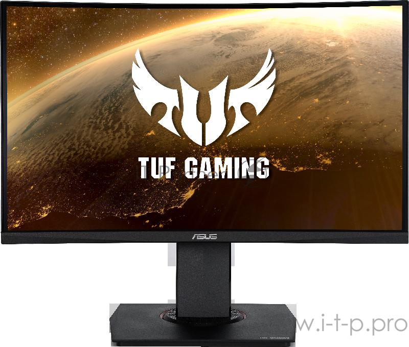 Монитор LCD 24 ASUS TUF Gaming VG24VQ, 23.6, Curved Gaming Monitor 1500R, Full HD (1920 x 1080), VA, 350 cd/㎡, 178°(H)/178°(V), Speakers, HDMIx2, DP, 144Hz, HAS, Extreme Low Motion Blur™, FreeSync™, 1ms (MPRT), VESA 100x100mm, Shadow Boost