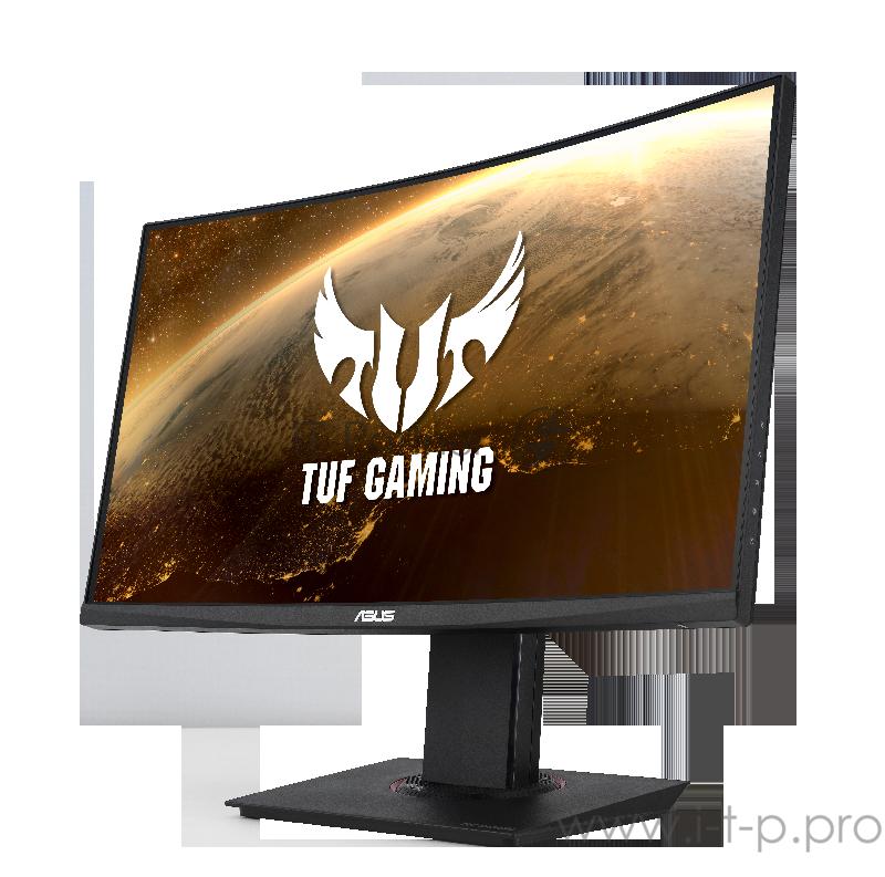 Монитор LCD 24 ASUS TUF Gaming VG24VQ, 23.6, Curved Gaming Monitor 1500R, Full HD (1920 x 1080), VA, 350 cd/㎡, 178°(H)/178°(V), Speakers, HDMIx2, DP, 144Hz, HAS, Extreme Low Motion Blur™, FreeSync™, 1ms (MPRT), VESA 100x100mm, Shadow Boost