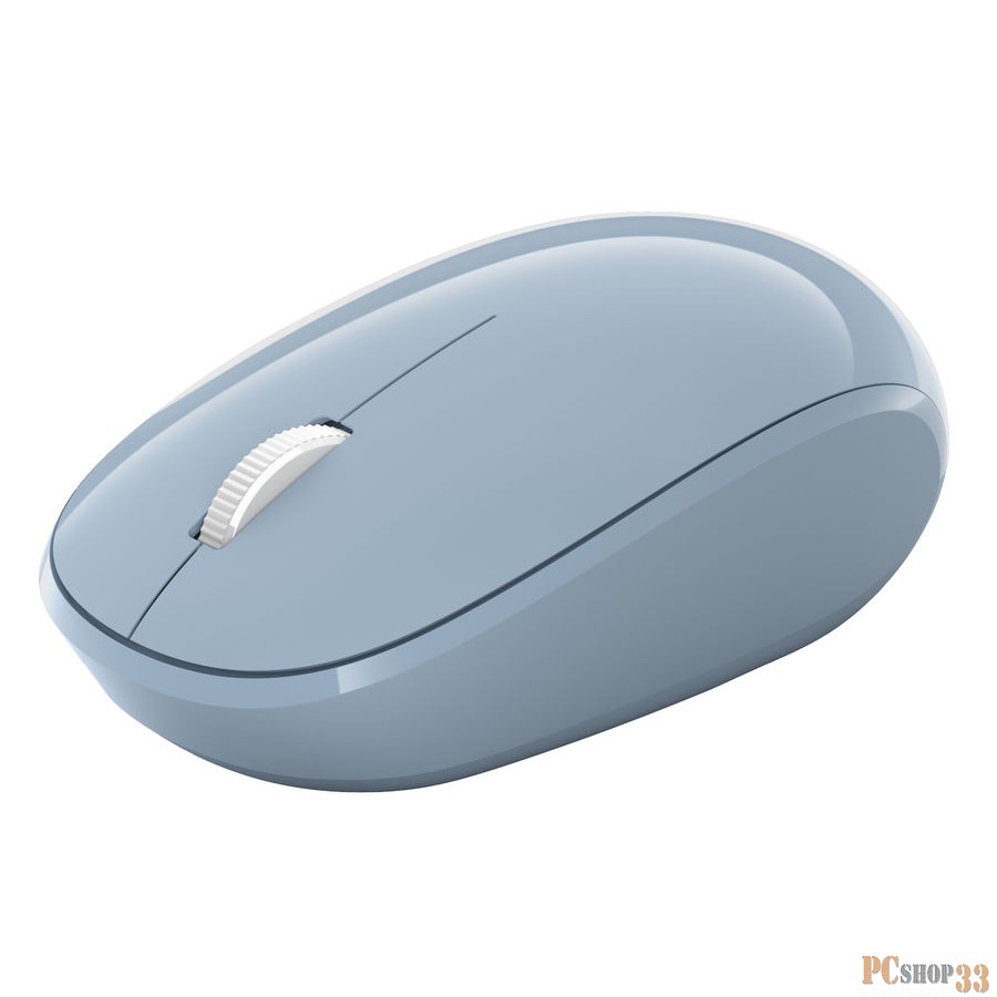 Мышь Microsoft Lion Rock Ergonomic светло-голубой оптическая (1000dpi) USB