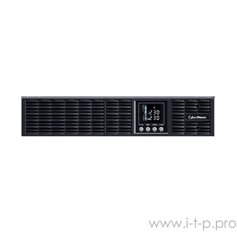 Источник бесперебойного питания UPS CyberPower PLT3000ELCDRT2U Line-Interactive 3000VA/2700W USB/RS-232/EPO/SNMPslot (8 IEC С13 IEC C19 x 1)