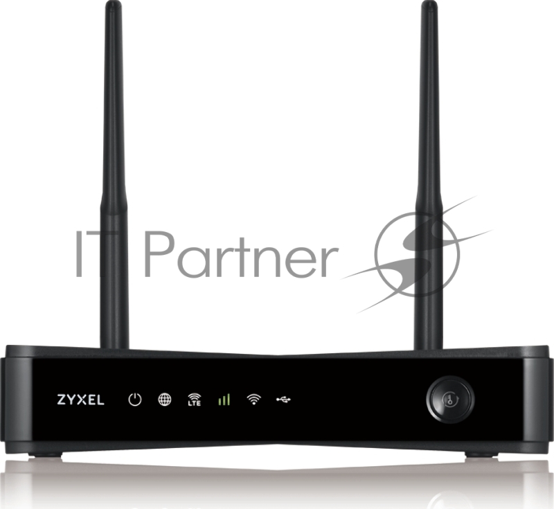 Маршрутизатор ZYXEL LTE3301 Indoor LTE Router, 802.11ac (2,4 и 5 GHz) up to 300+867 Mb/s, LTE/3G/2G, 2 SMA-F for external LTE antennas, 4xLAN GE (1xWAN GE), 1xUSB2.0