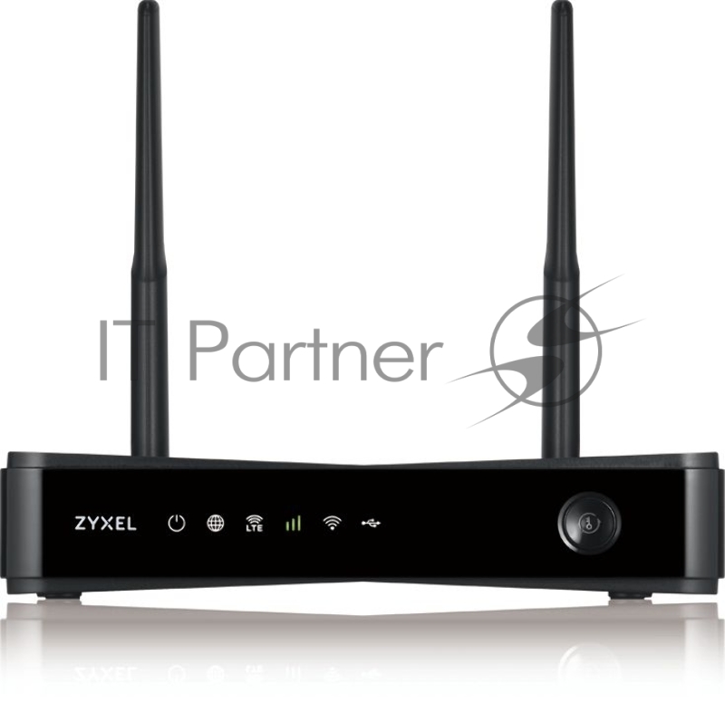 Маршрутизатор ZYXEL LTE3301 Indoor LTE Router, 802.11ac (2,4 и 5 GHz) up to 300+867 Mb/s, LTE/3G/2G, 2 SMA-F for external LTE antennas, 4xLAN GE (1xWAN GE), 1xUSB2.0