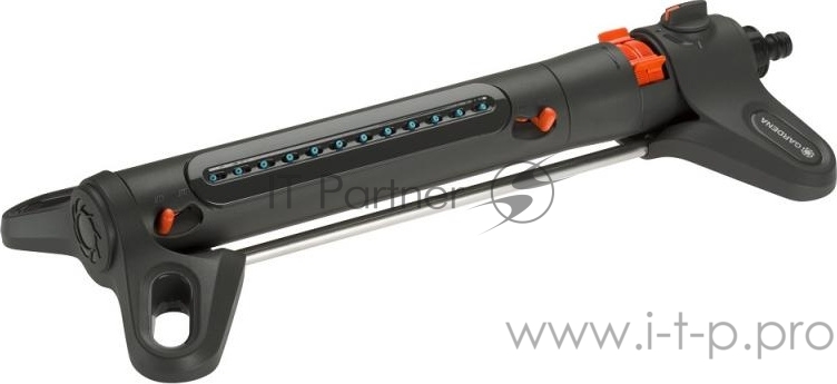 Дождеватель Gardena AquaZoom S осцилирующий черный оранжевый (18710-34.000.00)