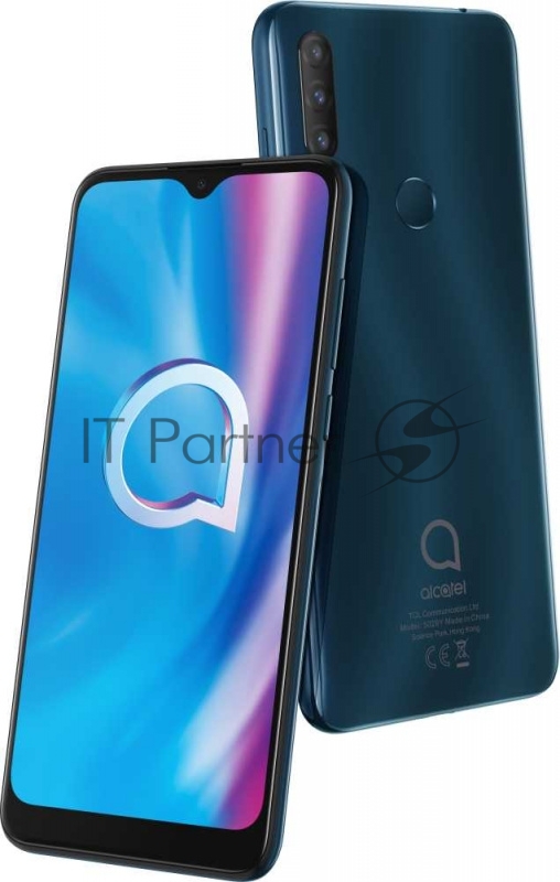 Смартфон Alcatel 5028Y 1S 32Gb 3Gb зеленый моноблок 3G 4G 2Sim 6.22 720x1520 Android 10 13Mpix 802.11 b/g/n NFC GPS GSM900/1800 GSM1900 TouchSc MP3 FM A-GPS microSD max32Gb