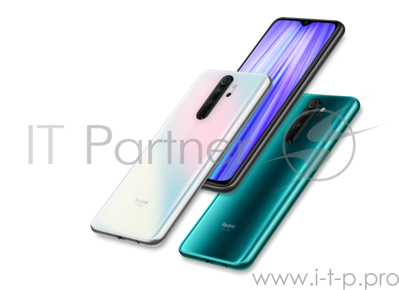 Смартфон Xiaomi Redmi Note 8 Pro 128Gb 6Gb белый перламутровый моноблок 3G 4G 2Sim 6.53 1080x2340 Android 9.0 64Mpix 802.11 a/b/g/n/ac NFC GPS GSM900/1800 GSM1900 MP3 FM A-GPS microSD max256Gb