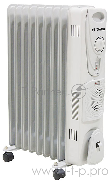 Масл.обогреватель DELTA D25F-9 (9 секций, 2000 Вт, с вент.)