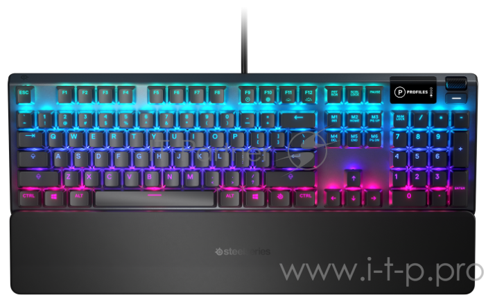 Клавиатура Steelseries Apex 5 RU механическая черный USB Multimedia for gamer LED (подставка для запястий