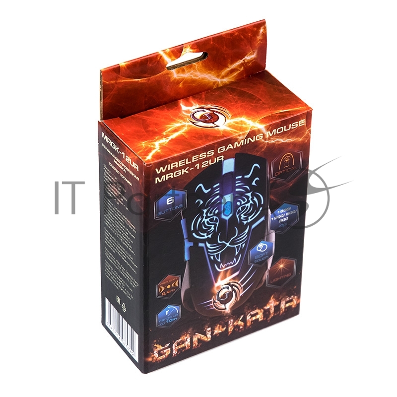 Мышь MRGK-12UR Dialog Gan-Kata RF 2.4G Optical - игровая, 6 кнопок+ролик, RGB подсветка, USB