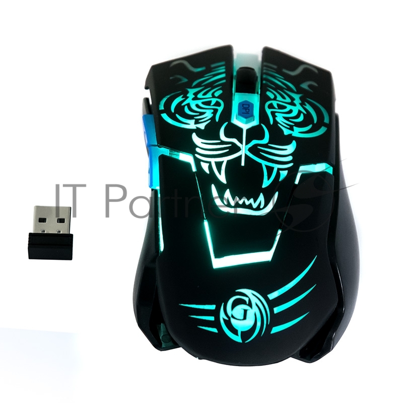 Мышь MRGK-12UR Dialog Gan-Kata RF 2.4G Optical - игровая, 6 кнопок+ролик, RGB подсветка, USB