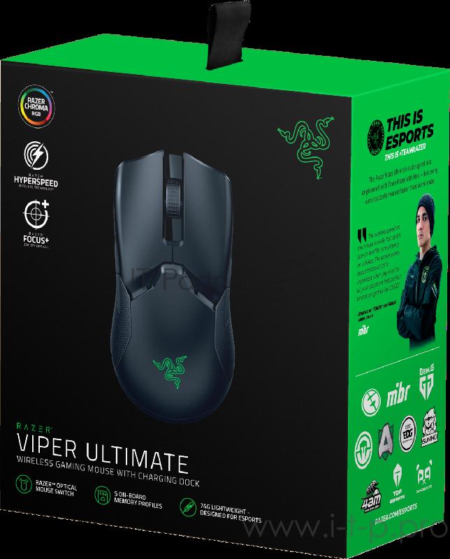 Игровая мышь Razer Viper Ultimate & Mouse Dock Razer Viper Ultimate & Mouse Dock 8btn
