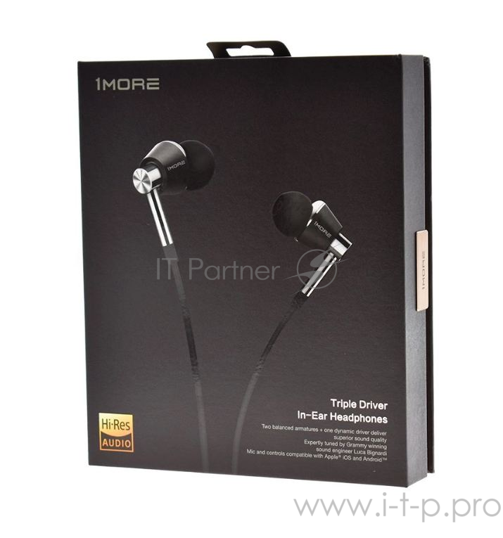 Наушники 1MORE Triple-Driver In-Ear Headphones E1001-Silver